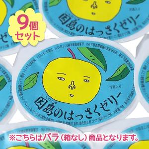 因島 はっさくゼリー 9個セット 八朔果肉入り 果物ゼリー フルーツゼリー スイーツ