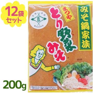 まつや とり野菜みそ 200g×12個セット 調味料 鍋 みそ味 家庭 手軽｜select-mofu-y