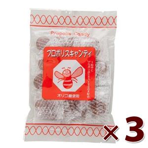 プロポリスキャンディ 100g×3個セット のど飴 個包装 プロポリスエキス120mg含有 アメ ソーキ｜select-mofu-y