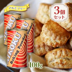 ベーキングパウダー アルミフリー 100g×3個セット アイコク 膨らまし粉 愛国 アルミ不使用｜ライフスタイル&生活雑貨のMofu