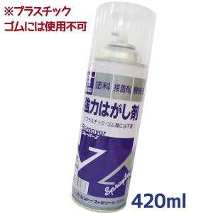 剥離剤スプレー 強力はがし剤 リムーバーZ 420ml 接着剤はがし 塗膜はがし材 ポスター 壁紙 家具 インテリア シントーファミリー｜select-mofu-y