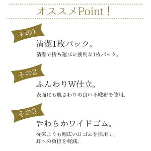 不織布 マスク 小顔 立体 プリーツ 大人の贅...の詳細画像3