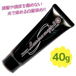 白髪染めヘアクリーム アウラピュア ルミナマジック SR 40g ダークブラウン系 洗い流さない ヘアマニキュア レディース メンズ 自分で 自然な色｜select-mofu-y