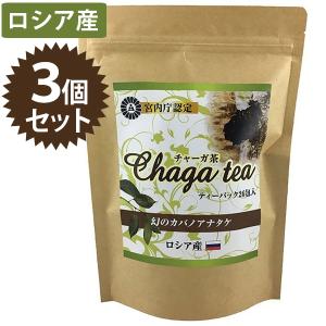 お茶 ティーパック チャーガ茶 26包入×3個セット カバノアナタケ茶 チャガ茶 ティーパッグ ノンカフェイン 健康茶 ロシア産 ギフト チャガティー きのこ茶｜select-mofu-y