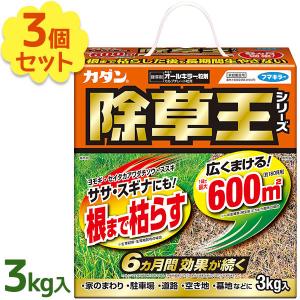 除草剤 粒剤 カダン 除草王シリーズ オールキラー 3kg×3個セット 雑草 庭 園芸用品 農業 畑 ガーデニング 業務用 フマキラー｜select-mofu-y