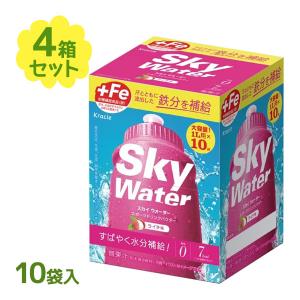 スポーツドリンク 粉末タイプ クラシエ スカイウォーター 糖類ゼロ ライチ味 10袋入×4個セット スポドリ 粉末飲料 パウダー 低カロリー 水分補給 クエン酸 夏｜ライフスタイル&生活雑貨のMofu