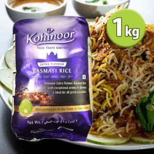 バスマティライス お米 KOHINOOR BASMATI RICE 1kg コヒノール インディカ米 アジアン食品 エスニック食材 長粒米 インド産｜select-mofu-y