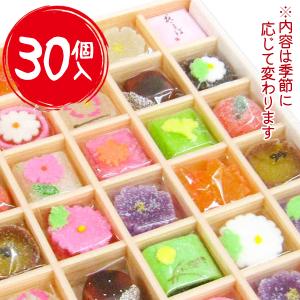和菓子 詰め合わせ 花園  30個入 京菓子 半生菓子 京 細工 ゼリー 落雁 スイーツ アソート 箱入り グルメギフト BOX 贈り物