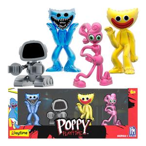 ポピー プレイタイム フィギュア4体セット ハギーワギー マミーロングレッグス ブギーボット ゲーム キャラクター グッズ 人形 玩具 PoppyPlaytime