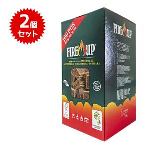 着火剤 ファイヤーアップ 100キューブ 2個セット バケット 固形燃料 薪ストーブ 着火材 アウトドア キャンプ バーベキュー BBQ ファイアーアップ Fire up｜select-mofu-y