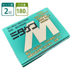 ミタゲンM 180g×2個セット 家庭用 浄化槽 機能回復 消臭 掃除用品 清掃用品 においケア 自宅 消臭剤 匂い 臭気 効果 水質向上｜select-mofu-y