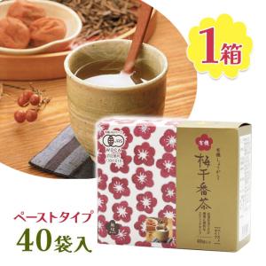 梅干し 梅 お茶 有機梅干番茶 スティック 40入 ムソー 無双本舗 お湯 注ぐだけ 梅醤番茶 有機梅｜select-mofu-y