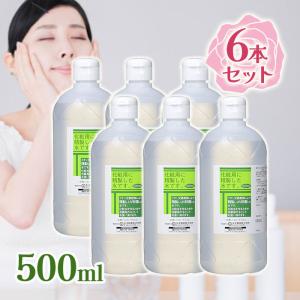 化粧用 精製水 純水 HG 500ml×6本セット 洗顔用 原液 自家製 手作り 化粧水 スキンケア 大容量 まとめ買い 日本製 保湿 業務用 お得｜select-mofu-y