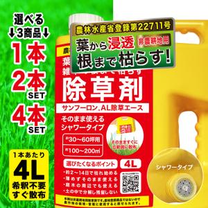 除草剤 サンフーロンAL 4L 単品/2個セット/4個セット 液体 非農耕地用 根まで枯らす 業務用 雑草対策｜select-mofu-y