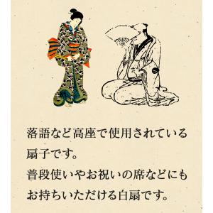 京扇堂 高座扇 扇子 無地 7寸5分 白扇 落...の詳細画像3