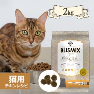 ケイエムテイ ブリスミックス 猫用 チキン 2kg 全年齢猫用 口腔ケア ドライフード
