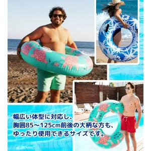 浮き輪 大人用 120cm 持ち手付き 補修テ...の詳細画像2