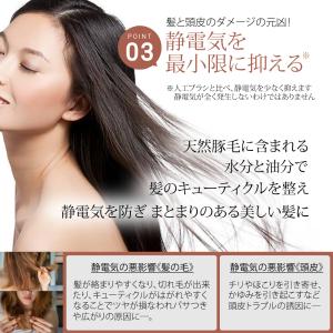 ヘアブラシ 豚毛 プレゼント 高級 サラサラ ...の詳細画像5