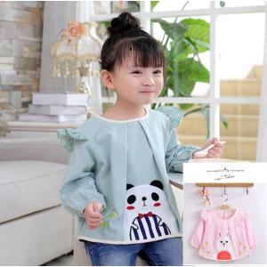 子供用スモック エプロン 食事 給食 粘土遊び お絵描き