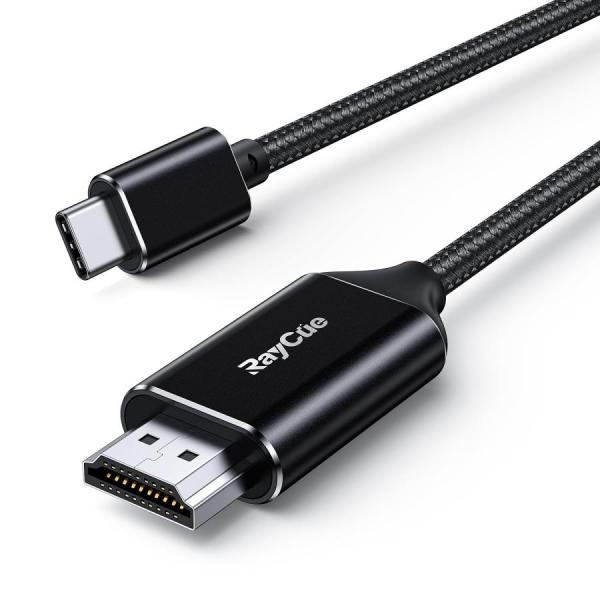 RayCue USB C HDMI 変換ケーブル 2M 4K＠30Hz 変換コネクタ 設定不要 ナイ...