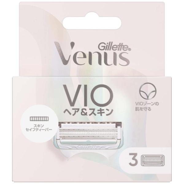 ジレット ヴィーナス VIOヘア&amp;スキン 女性用 カミソリ 替刃3個入