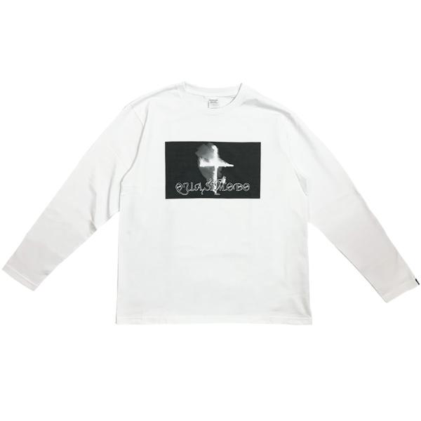 【QUASIMODO】Tシャツ [BURNING] L/S T-SHIRT WHITE