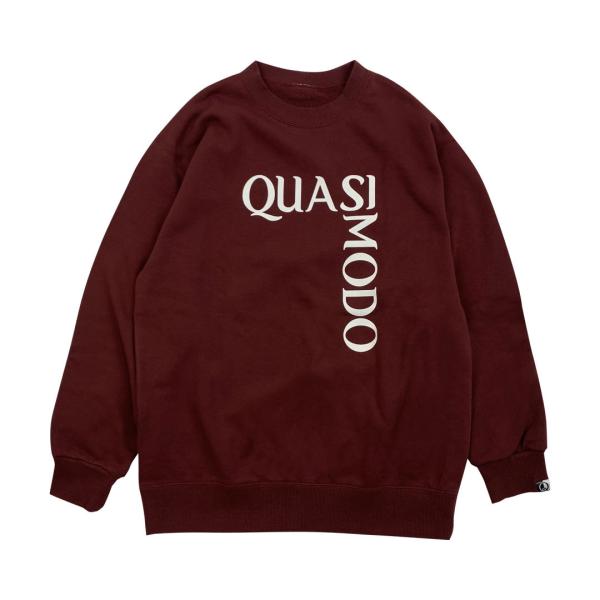 【QUASIMODO】スウェットシャツ MODO L/S SWEAT SHIRTS WINE RED