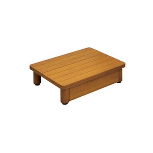 【直送品】木製踏台 SD450-150 W450×H150×D350 ミディアムオーク | 踏み台 ...