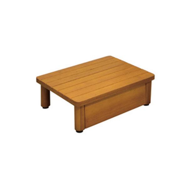 【直送品】木製踏台 SD450-180 W450×H180×D350 ミディアムオーク | 踏み台 ...