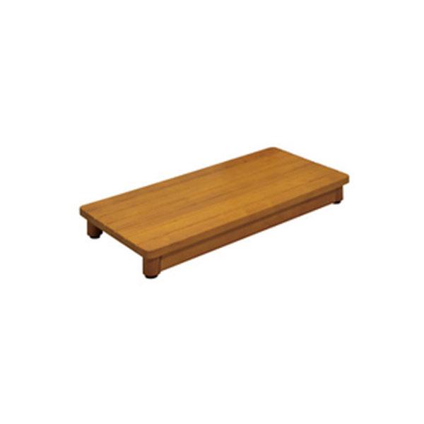 【直送品】木製踏台 SD750-90 W750×H90×D350 ミディアムオーク | 踏み台 ステ...