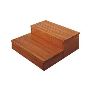 【直送品】木製踏台 DX 2段 12 耐荷重:100kg | 踏み台 ステップ 木製 玄関ステップ ...