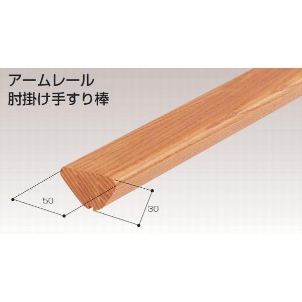 【直送品】バウハウス アームレール肘掛け手すり棒2m BG-MO2