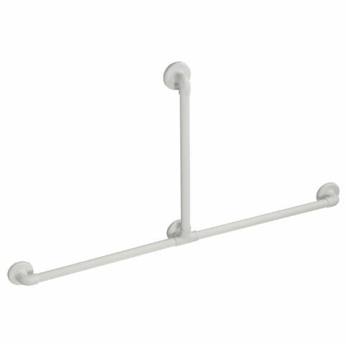 【直送品】 マツ六 32ソフトアクアレール T型ハンド SAQ-T-1260W ホワイト φ32×6...