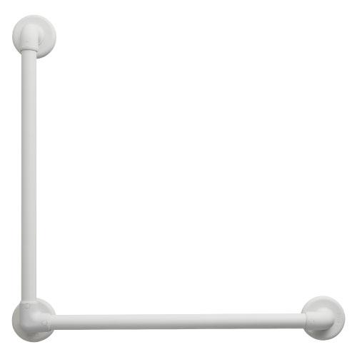 【直送品】マツ六 32ソフトアクアレール L型ハンド SAQ-K-6080W ホワイト φ32×60...