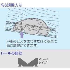 【メール便6個まで】マツ六 VIP調整戸車 デ...の詳細画像2