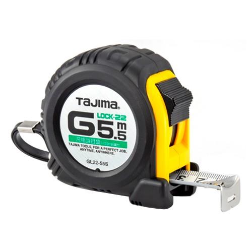 タジマ Ｇロック２２ ５．５Ｍ尺目付 GL22-55SBL 巻尺 スケール 距離測定器 測定器 di...