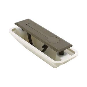 アイワ金属 ダイカスト半回転取手 船底裏カバー付 ブロンズ | 取っ手 つまみ ノブ 回転取手 金物...