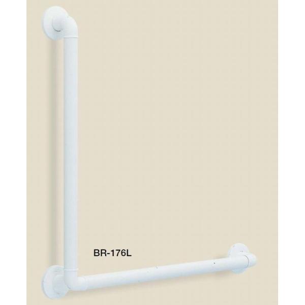 シロクマ どこでも手すり蓄光 600×600mm 直径32×L形全長680×680mm | 手すり ...