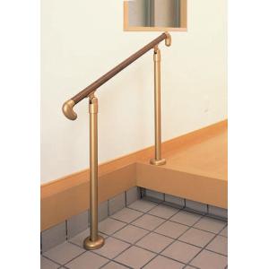 シロクマ 玄関用手すり GK-100 (タモ集成材+支柱スチール) W960×D100×H770mm...