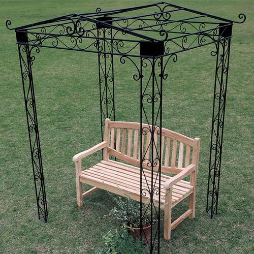 【直送品】ジャービス商事 マウンテンパーゴラ W1550×H2030(最大2210)×D1290