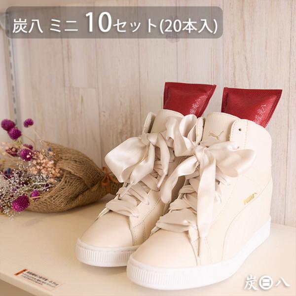 出雲カーボン 出雲屋 炭八 ミニ 10セット 20本入 | 除湿 結露 湿気 梅雨 調湿 半永久 消...