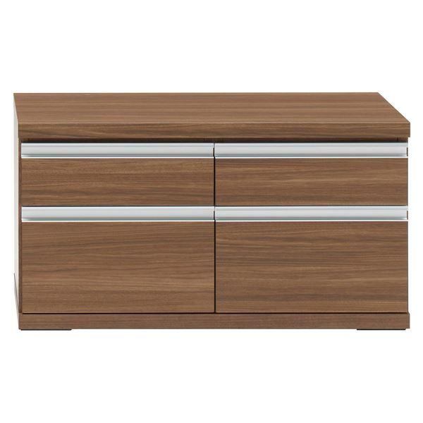 フナモコ ラチス ローチェスト 〔幅90×48cm〕 リアルウォールナット FLD-90S