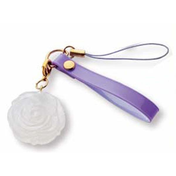 紫外線の強さが分かる 紫外線で色が変わる UVチェックストラップ（ローズ） バイオレット