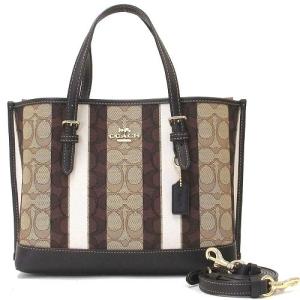 コーチ バッグ COACH アウトレット ストライプ ジャガード モリー 25 トートバッグ 2wayショルダーバッグ  C8416 IMLOV｜selectag