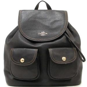 コーチ レザーバッグ  COACH アウトレット レザー ペニー バックパック リュック  6145 IMBLK n211126｜selectag