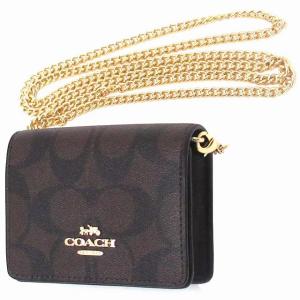 コーチ バッグ ショルダー COACH アウトレット シグネチャー チェーン ミニ ショルダー ウォレット 財布  6650 IMAA8｜selectag