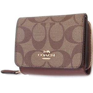 コーチ 財布 COACH アウトレット シグネチャー スモール トライフォールド ウォレット 三つ折り財布 7331 IME74　n201221｜selectag