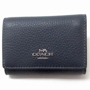 コーチ レザー財布 COACH アウトレット スムース レザー マイクロ ウォレット 三つ折り財布 小銭入れあり CM238 SVDE n240111｜selectag