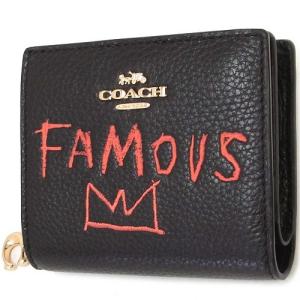 コーチ レザー財布 COACH アウトレット Jean Michel Basquiat バスキア コラボ 二つ折り財布 C5614 IMA47 n210910｜selectag