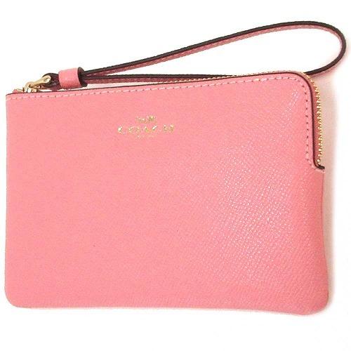 【並行輸入品】コーチ ポーチ COACH アウトレット クロスグレイン レザー コーナー ジップ リ...
